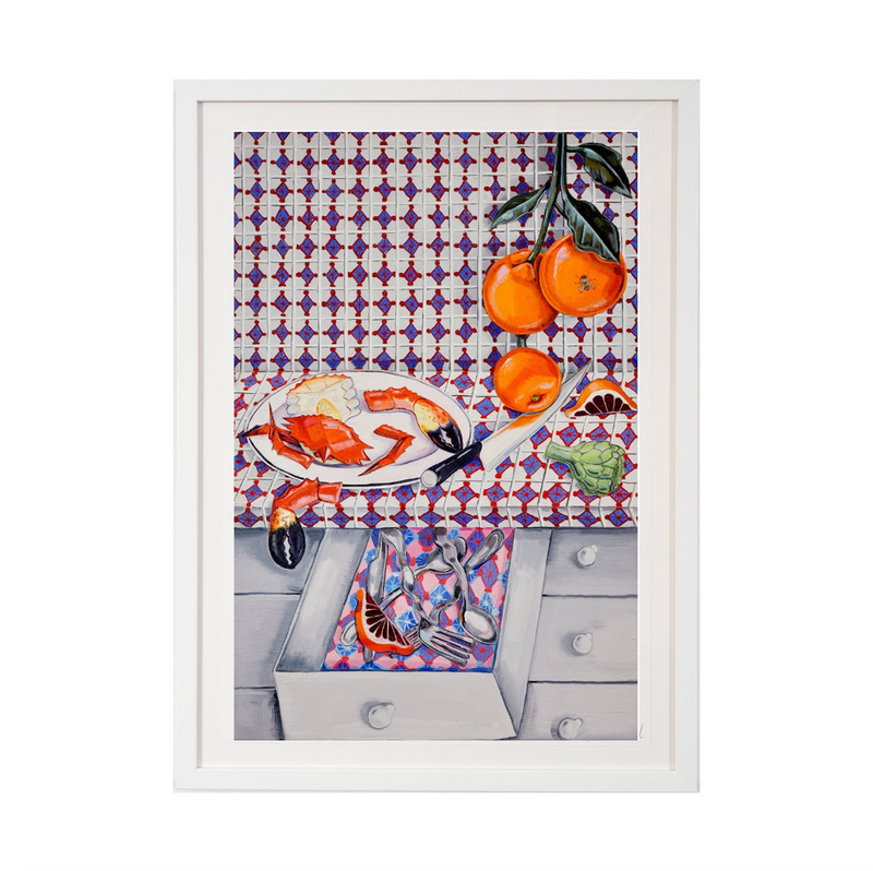 Nikki Maloof, Crab and Oranges, 2022; Limited Edition Print – ART Nikki Maloof, Crab and Oranges, 2022; Limited Edition Print – ART