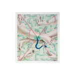 Sarah Slappey, Daisy Chain, 2022; Limited Edition Print, Framed in White Wood