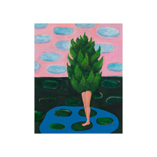 Becky Kolsrud, Dryad (Cypress), 2022; Hand-Embellished Limited Edition Print