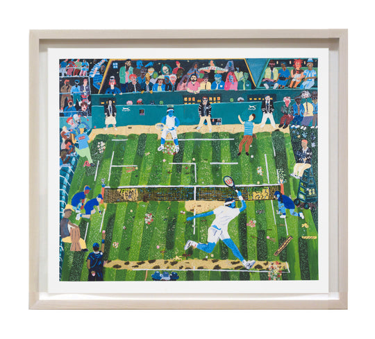 Shaun Ellison, Nadal vs. Federer, Wimbledon 2008, 2022; Limited Edition Print