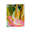 Tessa Perutz, Provence Forest #1 in Rose, Cream, and Pea Green (Vence, La France), 2022; Original Painting