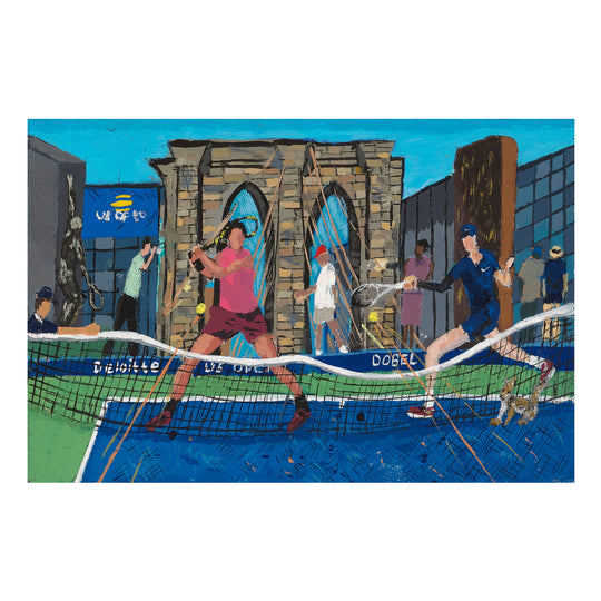 Shaun Ellison, Alcaraz and Sinner Conquer New York, 2025; Original Work