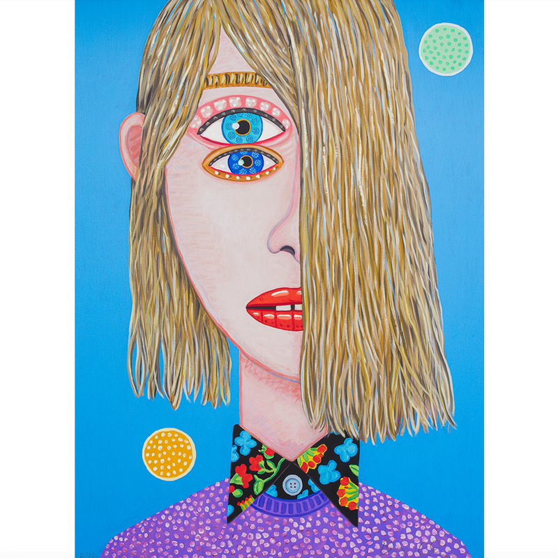 Brian Calvin, Sadie Jane, 2023; Hand-Embellished, Signed, and Numbered Limited Edition Print