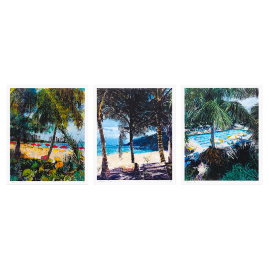 Enoc Perez, Untitled I, Untitled II, Untitled III, 2026; Set of 3 Signed, and Numbered Limited Edition Prints