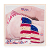 Gina Beavers, American Flag Sponge Butt Cake, 2024; Limited Edition Print