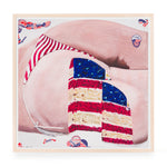 Gina Beavers, American Flag Sponge Butt Cake, 2024; Limited Edition Print