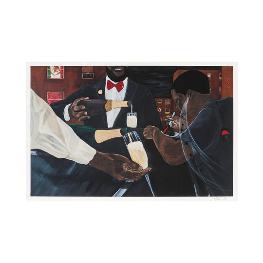 Jammie Holmes, Toast, 2025; Hand-Embellished, Signed, and Numbered Limited Edition Print