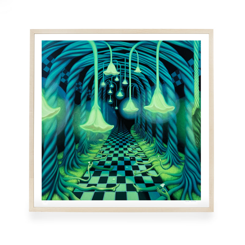 Katia Lifshin, Space Bloom, 2025; Hand-Embellished, Signed and Numbered Limited Edition Print