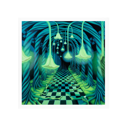 Katia Lifshin, Space Bloom, 2025; Hand-Embellished, Signed and Numbered Limited Edition Print