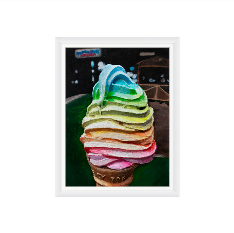 Gina Beavers, The Life I Deserve (Ice Cream), 2020; Signed and Numbered Limited Edition Print