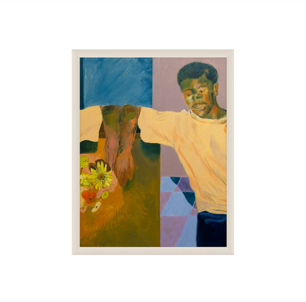 Anthony Cudahy, Lean Mirrored (with Redon Flowers)