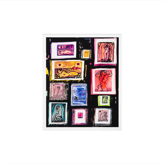 Amy Bessone, Playbill: Night Life, 2022; Hand-Embellished, Signed, and Numbered Limited Edition Print