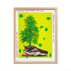 Radames "Juni” Figueroa, OG Kermit Magic Dragon In My Shoes (Tropical Readymade Painting), 2021; Limited Edition Print