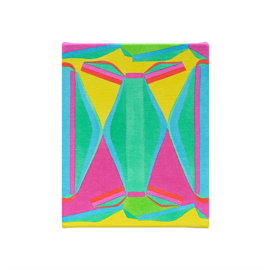 Margaux Ogden, Bathers (Yellow, Magenta, Green, Red & Teal), 2024; Original Painting