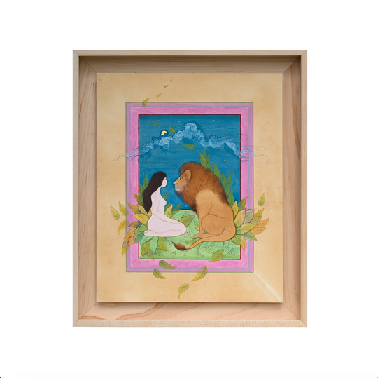 Hiba Schahbaz, Night Garden, 2024; Original Painting