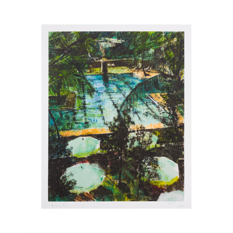 Enoc Perez, Dorado Beach Pool, 2024; Limited Edition Print