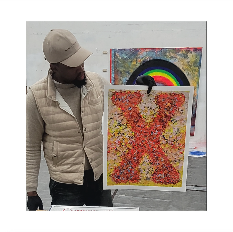 Vaughn Spann, New Dawn (Marked Man), 2024; Hand-Embellished, Signed and Numbered Limited Edition Print