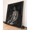 Angela Fang Zirbes, Sitting on Bed, 2024; Original Painting