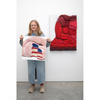 Gina Beavers, American Flag Sponge Butt Cake, 2024; Limited Edition Print