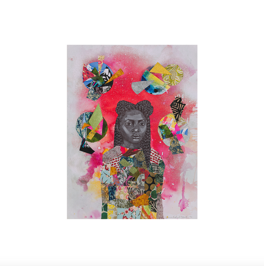 Jamea Richmond-Edwards, Fly Girl with Four Orbs, 2019; Signed and Numbered Limited Edition Print