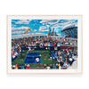 Shaun Ellison, US Open, Federer vs. Nadal, 2025; Hand-Embellished, Signed, and Numbered Limited Edition Print