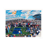 Shaun Ellison, US Open, Federer vs. Nadal, 2025; Hand-Embellished, Signed, and Numbered Limited Edition Print