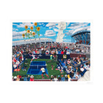 Shaun Ellison, US Open, Federer vs. Nadal, 2025; Hand-Embellished, Signed, and Numbered Limited Edition Print