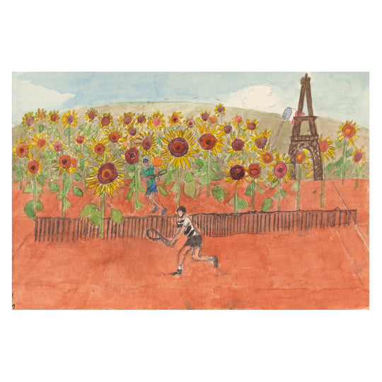 Shaun Ellison, Sinner & Alcaraz In Sunflowers, The French, 2025; Original Work