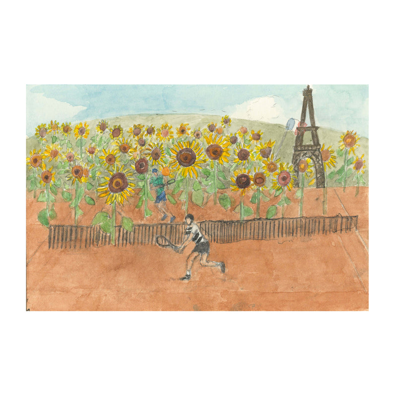Shaun Ellison, Sinner & Alcaraz In Sunflowers, The French, 2025; Original Work