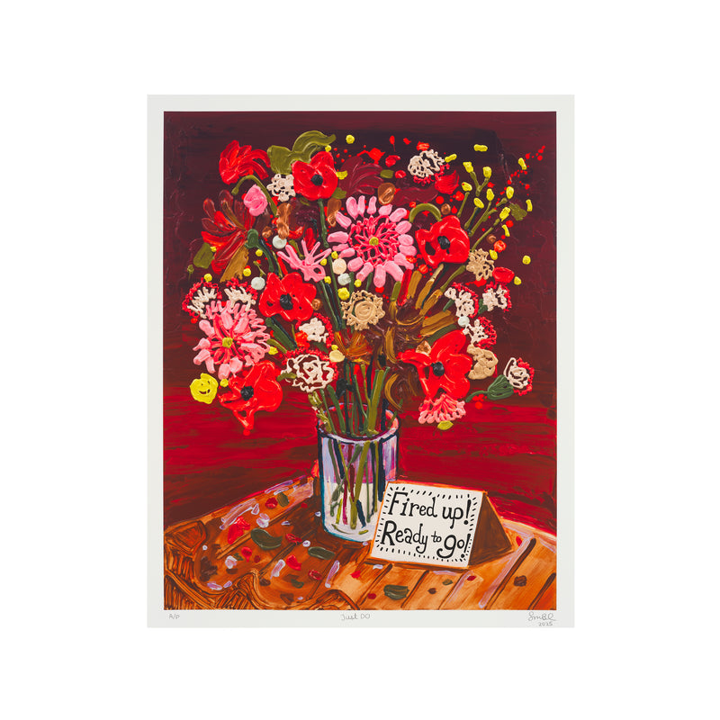 Susan Chen, Just Do, 2025; Hand-Embellished, Signed, and Numbered Limited Edition Print