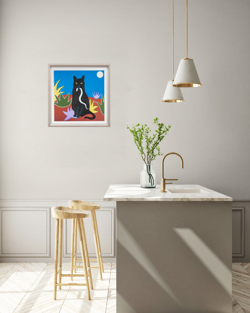 Caris Reid, Hunter’s Moon, 2022; Hand-Embellished, Signed, and Numbered Limited Edition Print