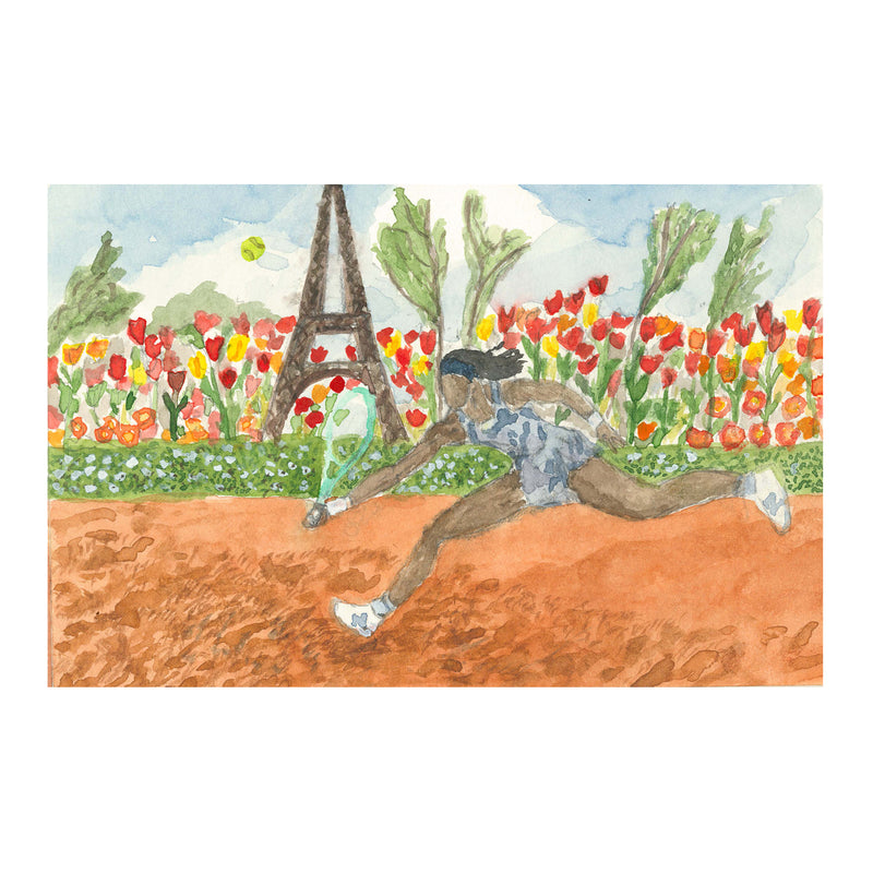 Shaun Ellison, Coco in Tulips, French Open, 2025; Original Work
