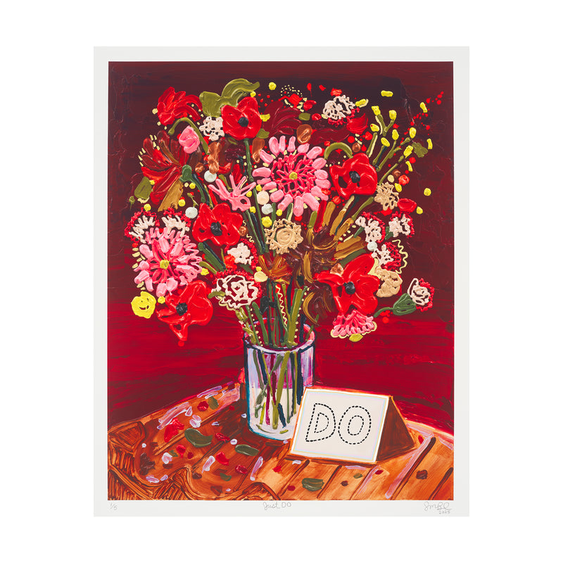 Susan Chen, Just Do, 2025; Hand-Embellished, Signed, and Numbered Limited Edition Print