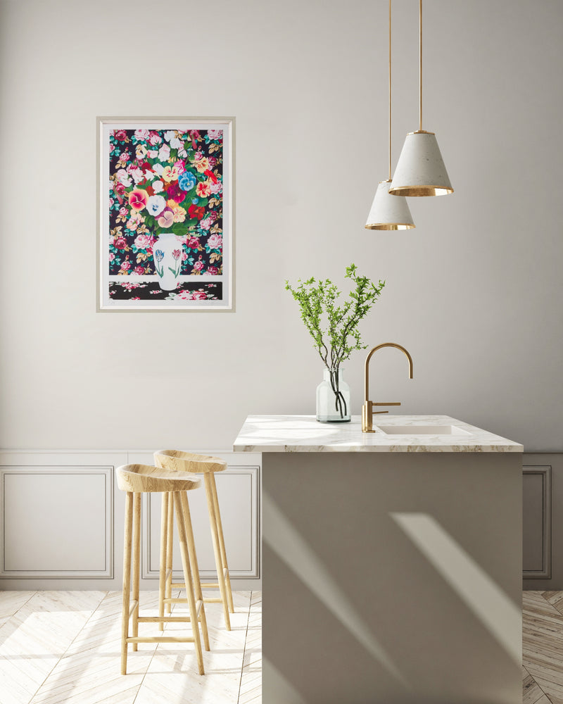 Alec Egan, Flowers on Flowers, 2021; Signed and Numbered Limited Edition Print