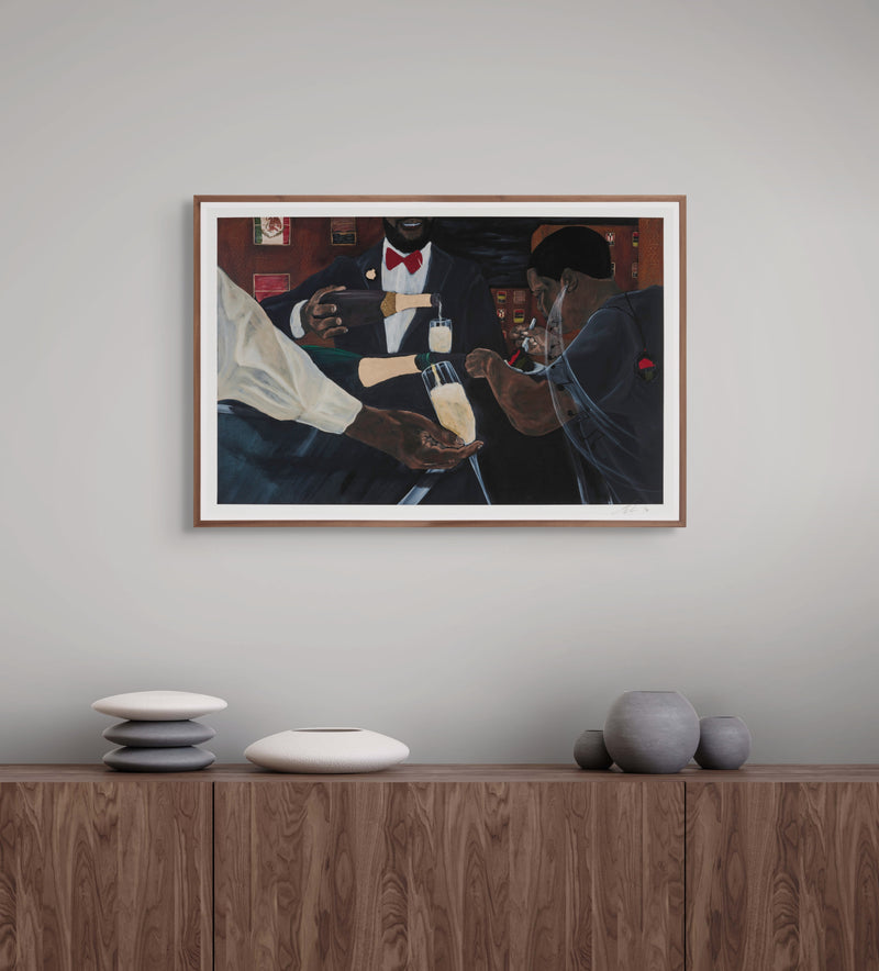 Jammie Holmes, Toast, 2025; Hand-Embellished, Signed, and Numbered