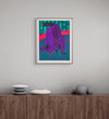 Jon Key, Man in the Violet Dreamscape No. 5, 2023; Hand-Embellished, Signed, and Numbered Limited Edition Print