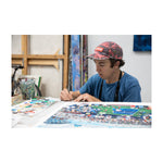 Shaun Ellison, US Open, Federer vs. Nadal, 2025; Hand-Embellished, Signed, and Numbered Limited Edition Print