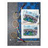 Shaun Ellison, US Open, Federer vs. Nadal, 2025; Hand-Embellished, Signed, and Numbered Limited Edition Print