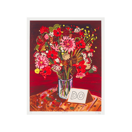 Susan Chen, Just Do, 2025; Hand-Embellished, Signed, and Numbered Limited Edition Print