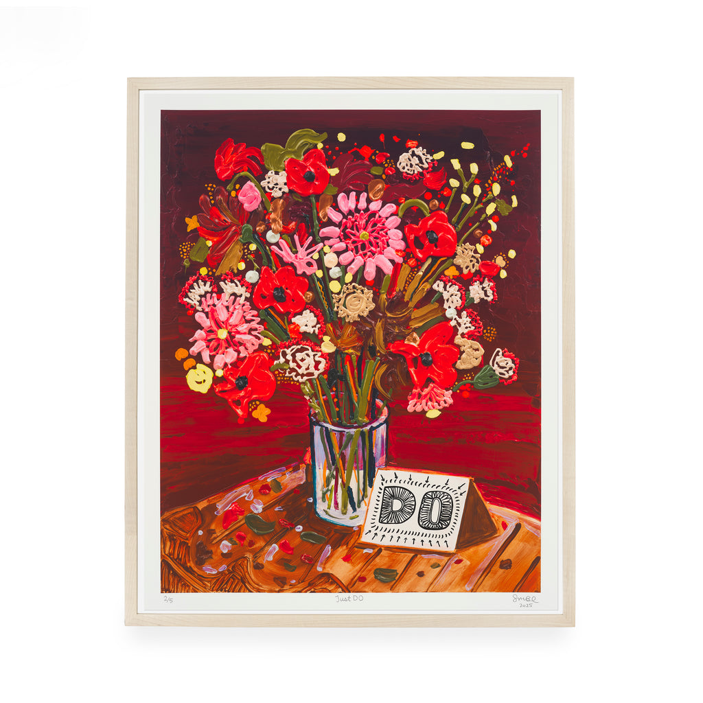 Susan Chen, Just Do, 2025; Hand-Embellished, Signed, and Numbered Limited Edition Print