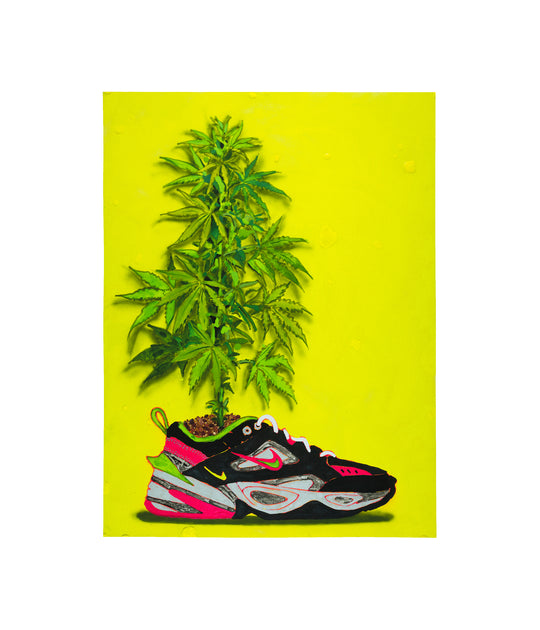 Radames "Juni” Figueroa, OG Kermit Magic Dragon In My Shoes (Tropical Readymade Painting), 2021; Limited Edition Print