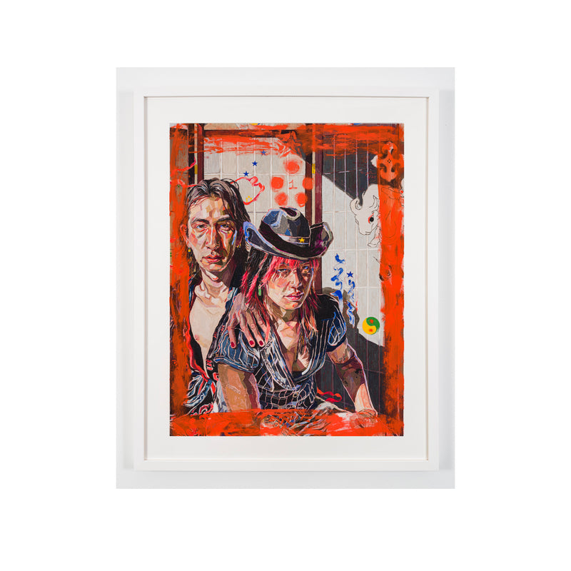 Oscar Yi Hou, Sayonara, Suzie Wongs, aka: Out the Opium Den, 2022 - Edition 1/25; Hand-Embellished, Signed, and Numbered Limited Edition Print
