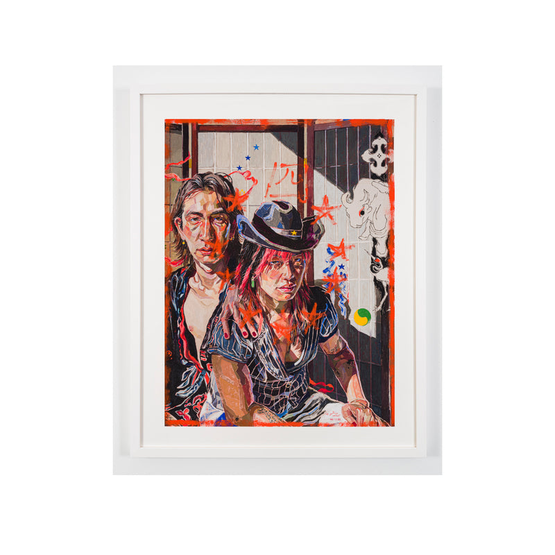 Oscar yi Hou, Sayonara, Suzie Wongs, aka: Out the Opium Den, 2022 - Edition 4/25; Hand-Embellished, Signed, and Numbered Limited Edition Print