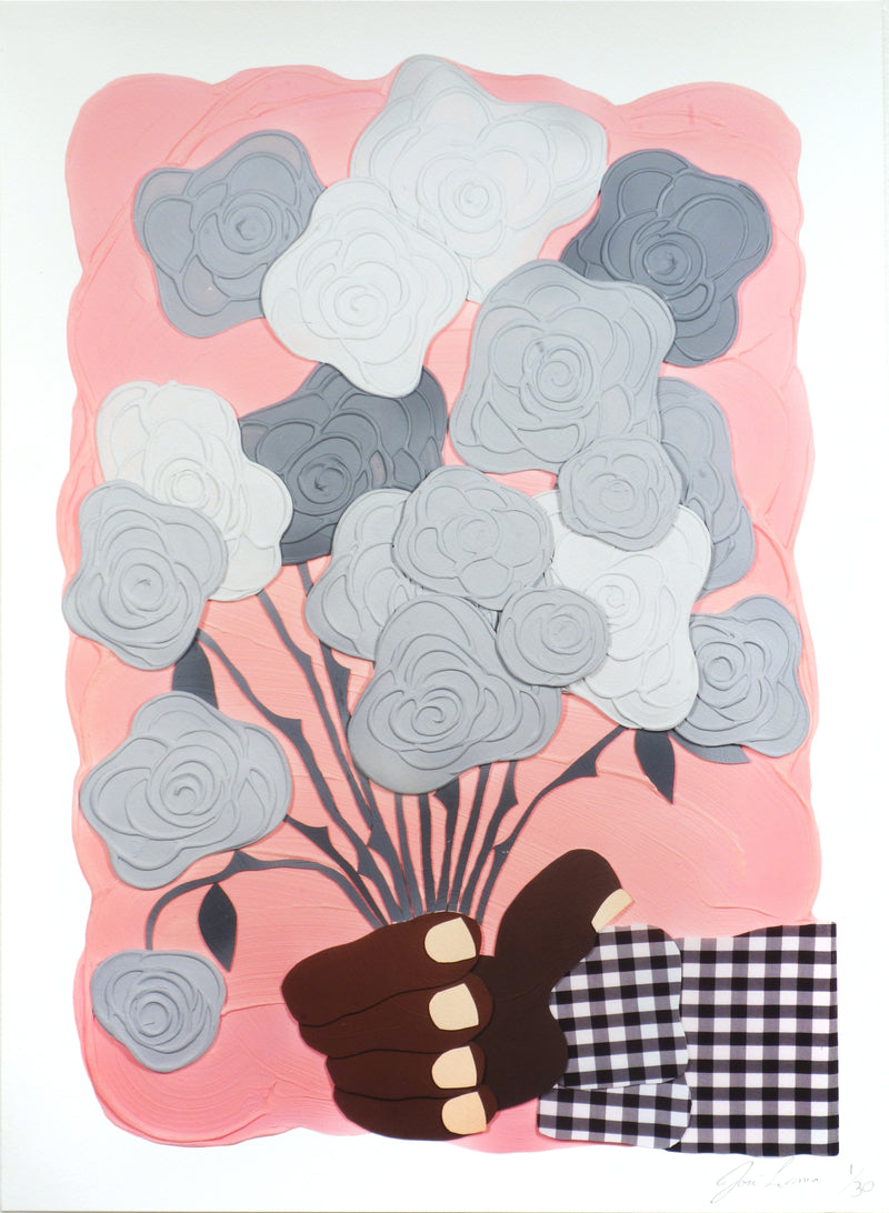 José Lerma, Rosas Grises (Pink), 2022; Limited Edition Print