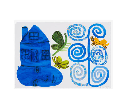 Emma Kohlmann, "When I am home I think about how it can be anything with green and yellow butterflies”, 2020; Signed and Numbered Limited Edition Print