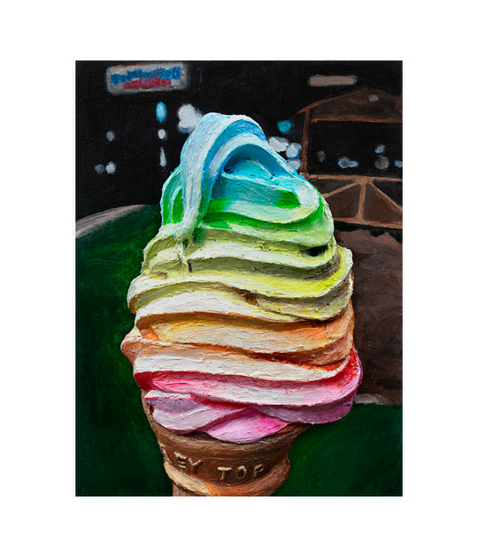 Gina Beavers, The Life I Deserve (Ice Cream), 2020; Signed and Numbered Limited Edition Print