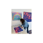 Amy Lincoln, Big Dipper (Orange and Purple), 2022; Framed, Signed and Numbered Limited Edition Print