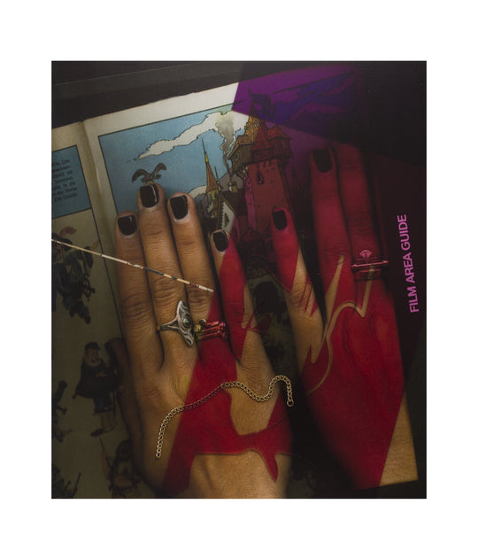 Baseera Khan, Film Area Guided Hands, 2020; Signed and Numbered Limited Edition Print on Anodized Aluminum