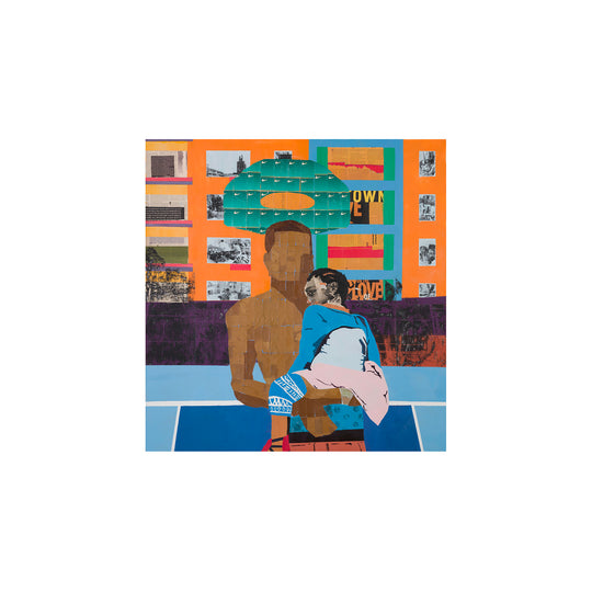 Na'ye Perez, Sunsets in Harlem, 2021; Hand Embellished, Signed, and Numbered Limited Edition Print